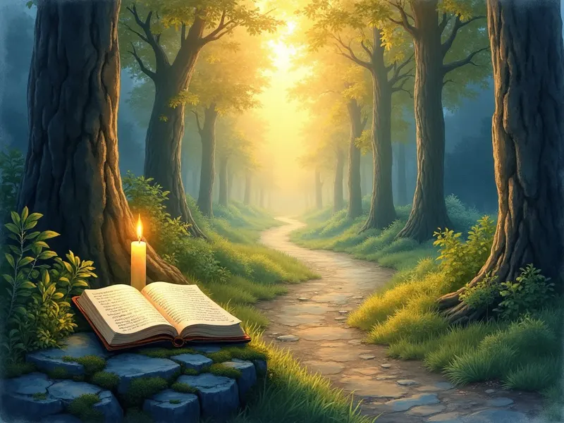Ilustración devocional: soñar con bosque en la Biblia
