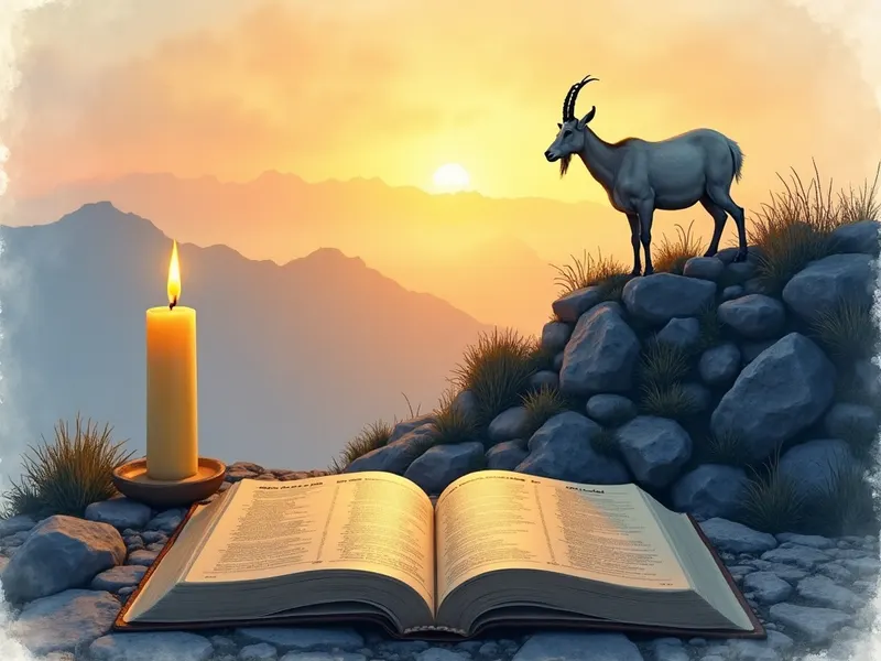 Ilustración devocional: soñar con cabra salvaje en la Biblia
