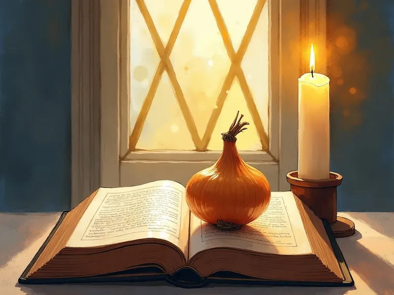 Ilustración devocional: soñar con cebolla en la Biblia
