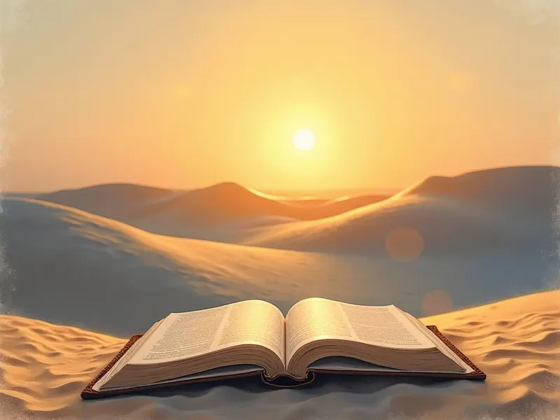Ilustración devocional: soñar con desierto en la Biblia