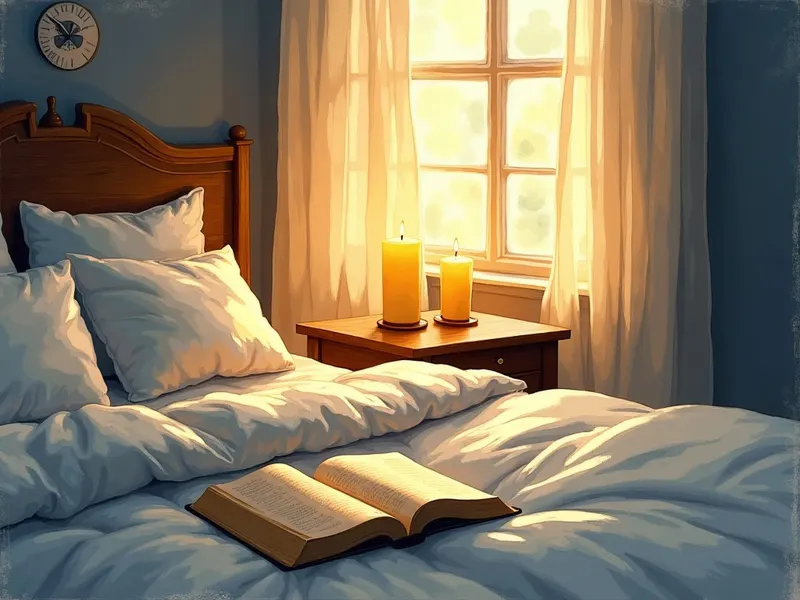 Ilustración devocional: soñar con dormitorio en la Biblia