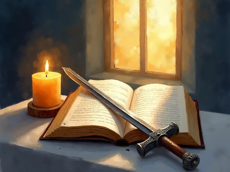 Ilustración devocional: soñar con espada en la Biblia