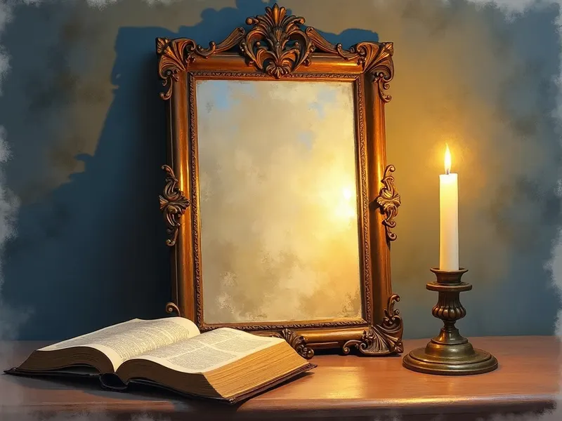 Ilustración devocional: soñar con espejo en la Biblia