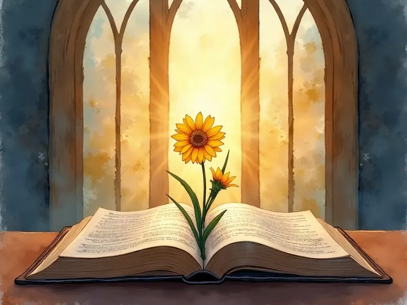 Ilustración devocional: soñar con flor en la Biblia