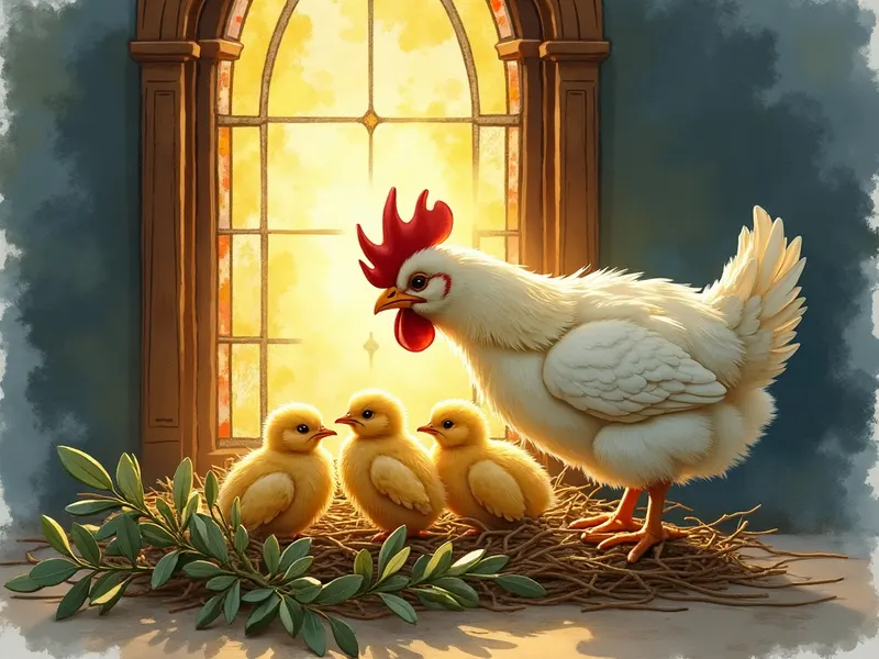 Ilustración devocional: soñar con gallina en la Biblia