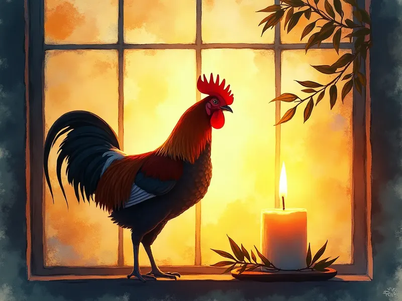 Ilustración devocional: soñar con gallo en la Biblia