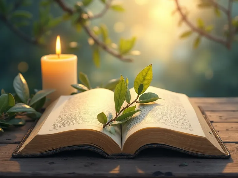 Ilustración devocional: soñar con hoja en la Biblia