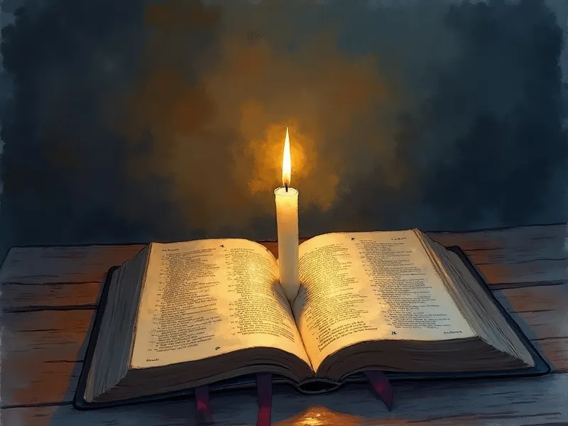 Ilustración devocional: soñar con oscuridad en la Biblia