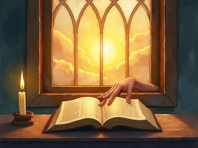 Ilustración devocional: soñar con pantalla táctil en la Biblia