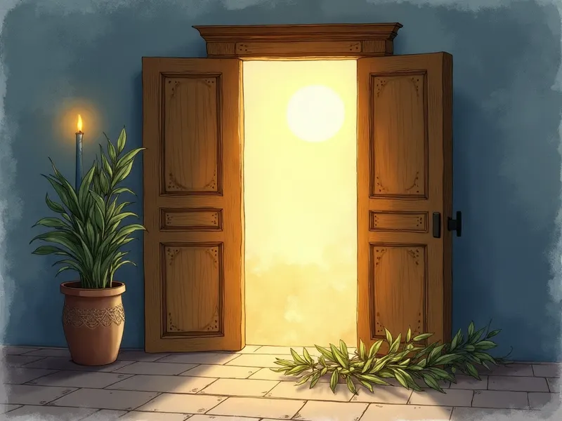 Ilustración devocional: soñar con puerta en la Biblia
