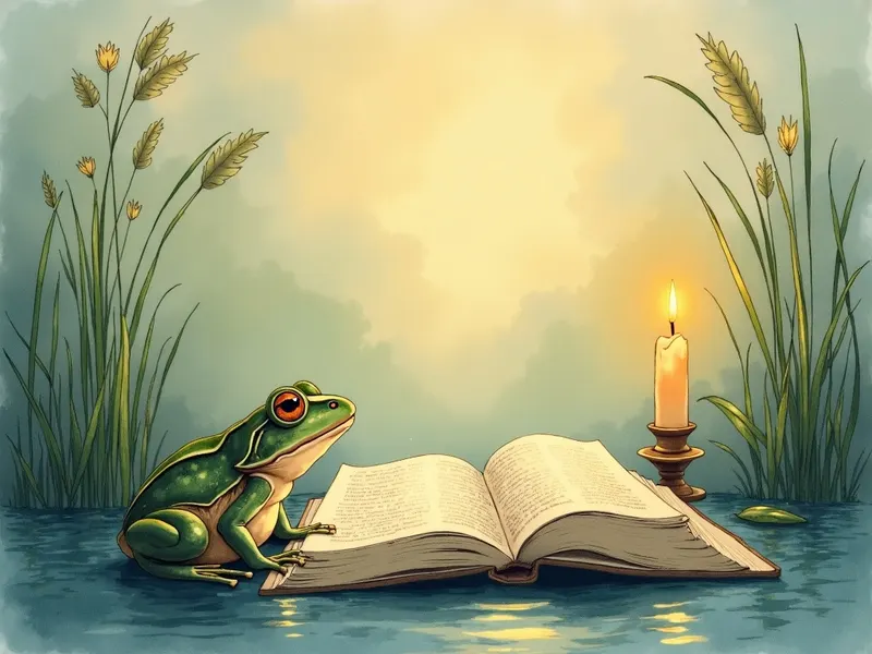 Ilustración devocional: soñar con rana en la Biblia