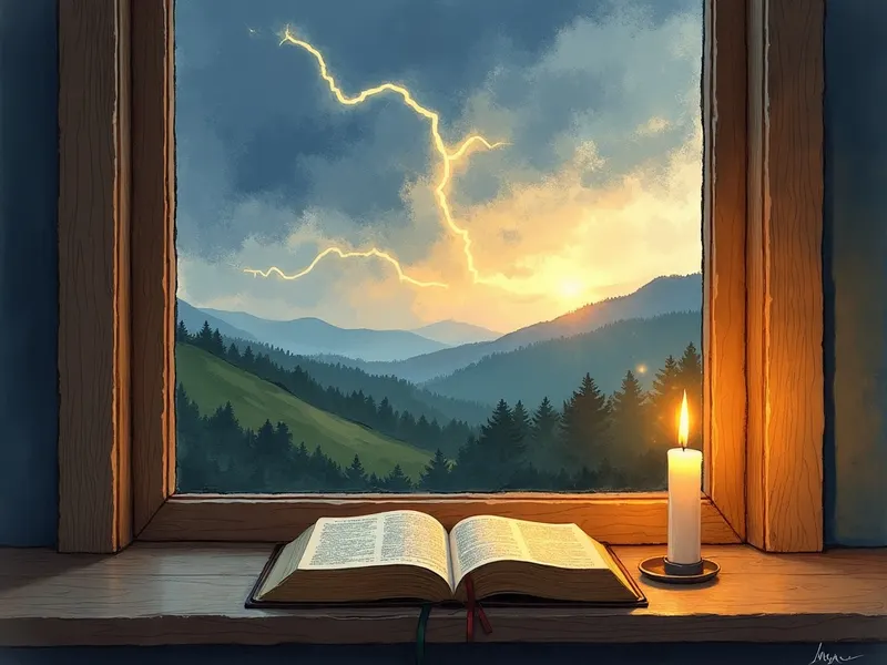 Ilustración devocional: soñar con rayo en la Biblia