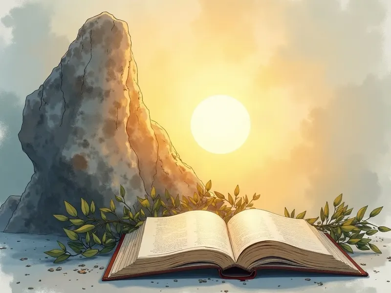 Ilustración devocional: soñar con roca en la Biblia