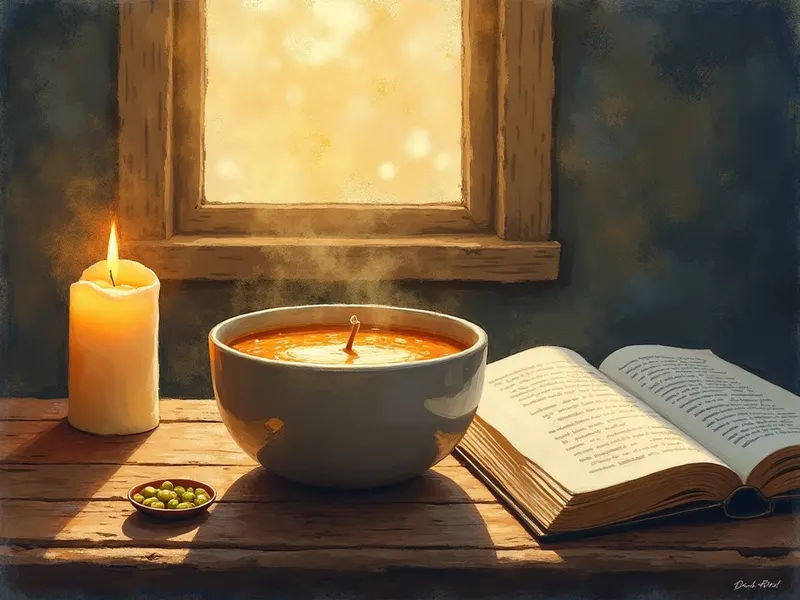 Ilustración devocional: soñar con sopa en la Biblia