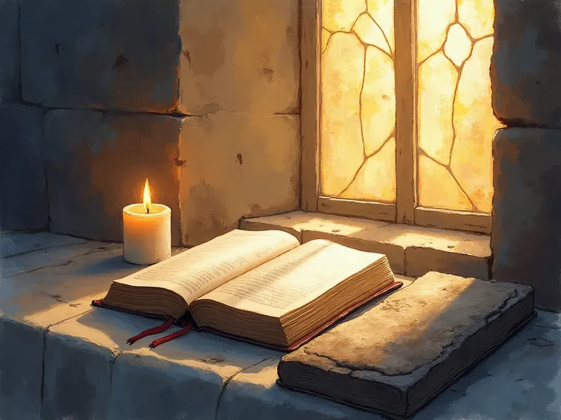 Ilustración devocional: soñar con tablet en la Biblia