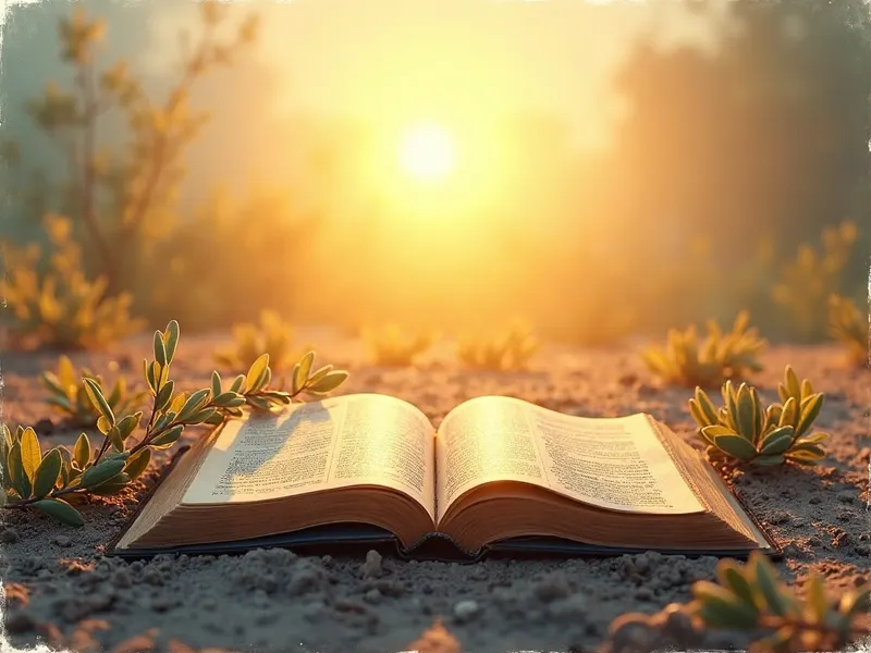 Ilustración devocional: soñar con tierra en la Biblia