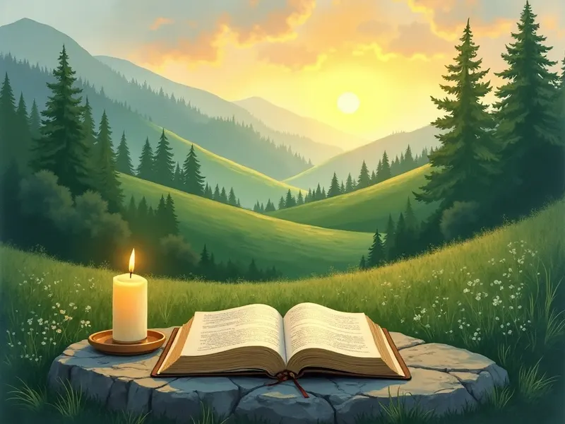 Ilustración devocional: soñar con valle en la Biblia
