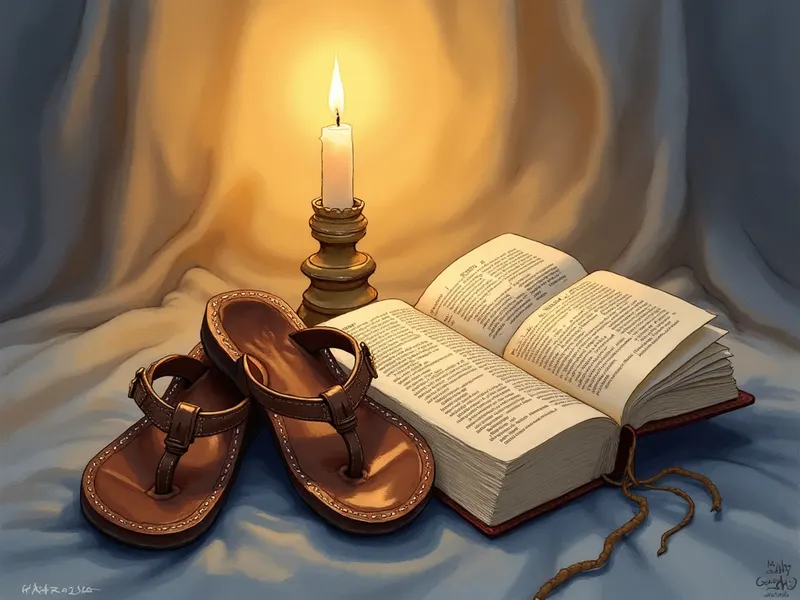 Ilustración devocional: soñar con zapatos en la Biblia