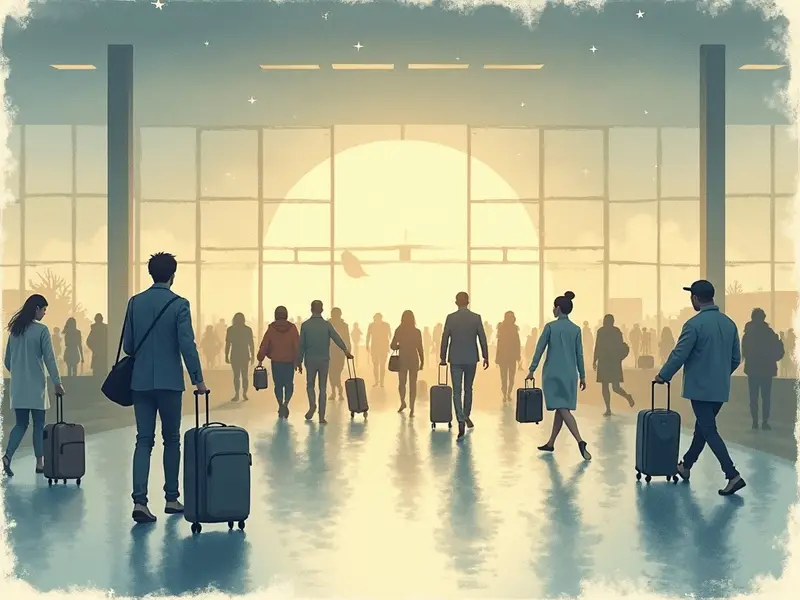 Ilustración del sueño: aeropuerto