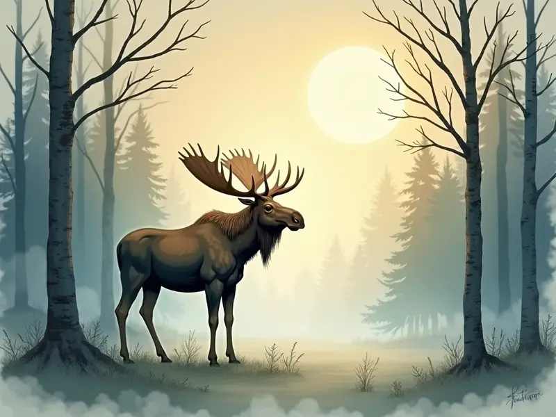 Ilustración del sueño: alce