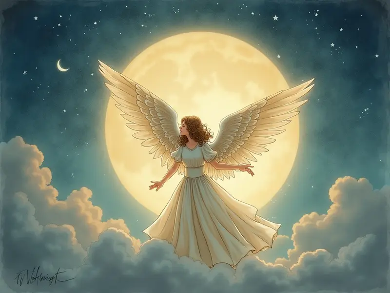 Ilustración del sueño: ángel