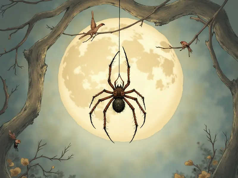 Ilustración del sueño: araña