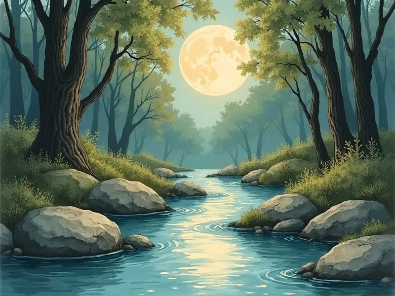 Ilustración del sueño: arroyo seco