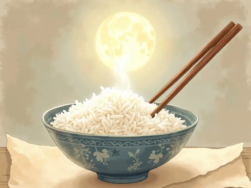 Ilustración del sueño: arroz