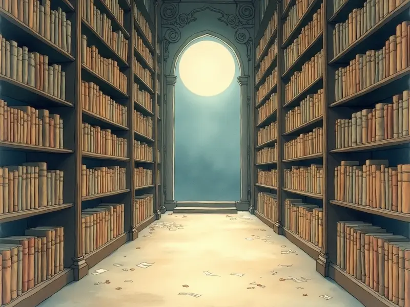 Ilustración del sueño: biblioteca