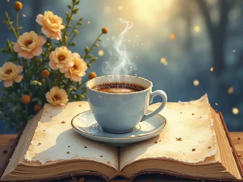 Ilustración del sueño: café