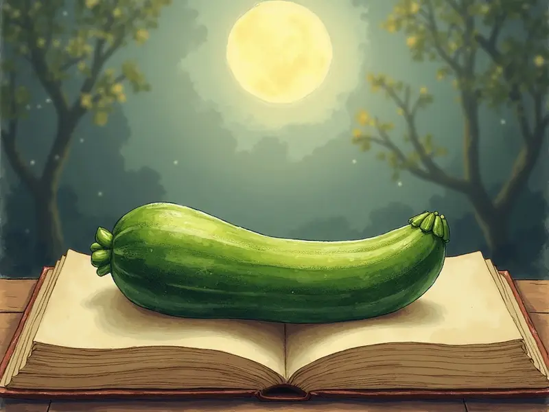 Ilustración del sueño: comer calabacín