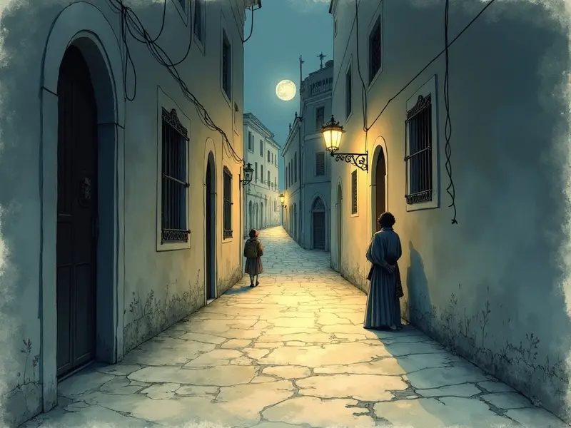 Ilustración del sueño: callejón