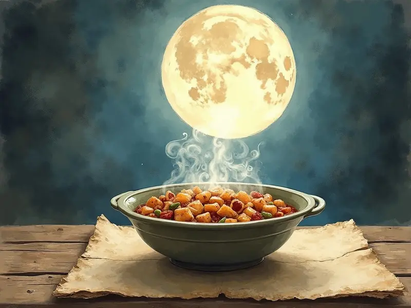 Ilustración del sueño: comiendo callos