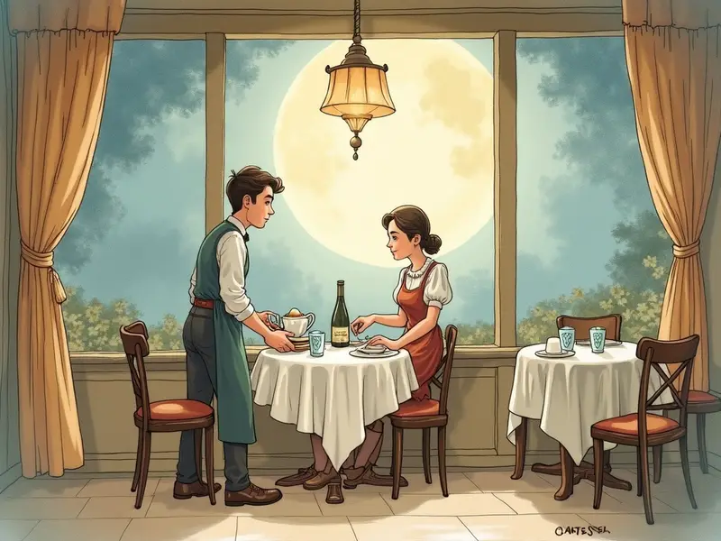 Ilustración del sueño: camarero