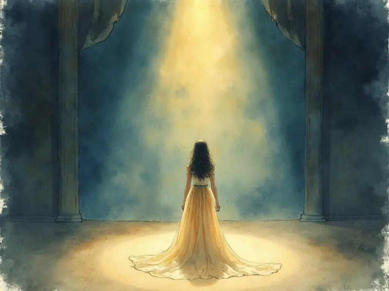 Ilustración del sueño: cantante