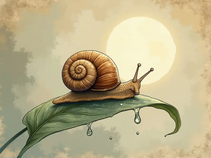 Ilustración del sueño: caracol