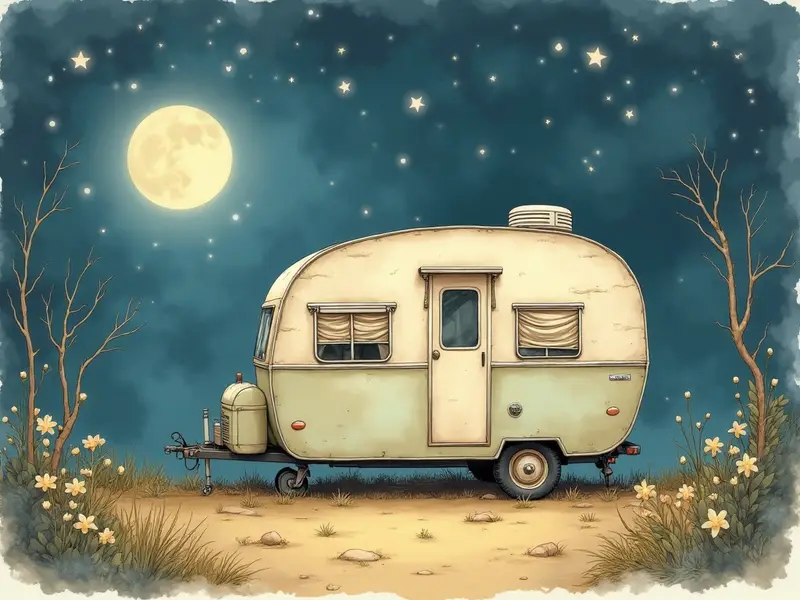 Ilustración del sueño: caravana