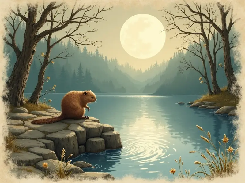 Ilustración del sueño: castor
