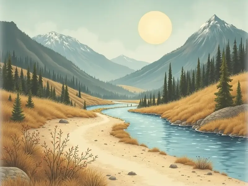 Ilustración del sueño: cauce seco
