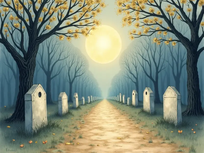 Ilustración del sueño: cementerio