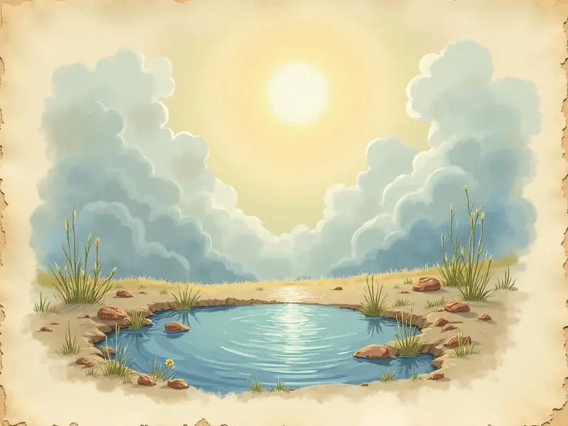 Ilustración del sueño: charco