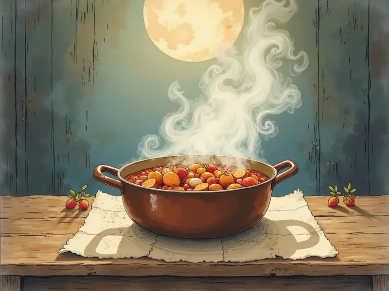 Ilustración del sueño: cocinando cocido
