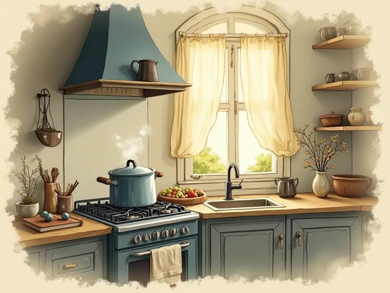 Ilustración del sueño: cocina