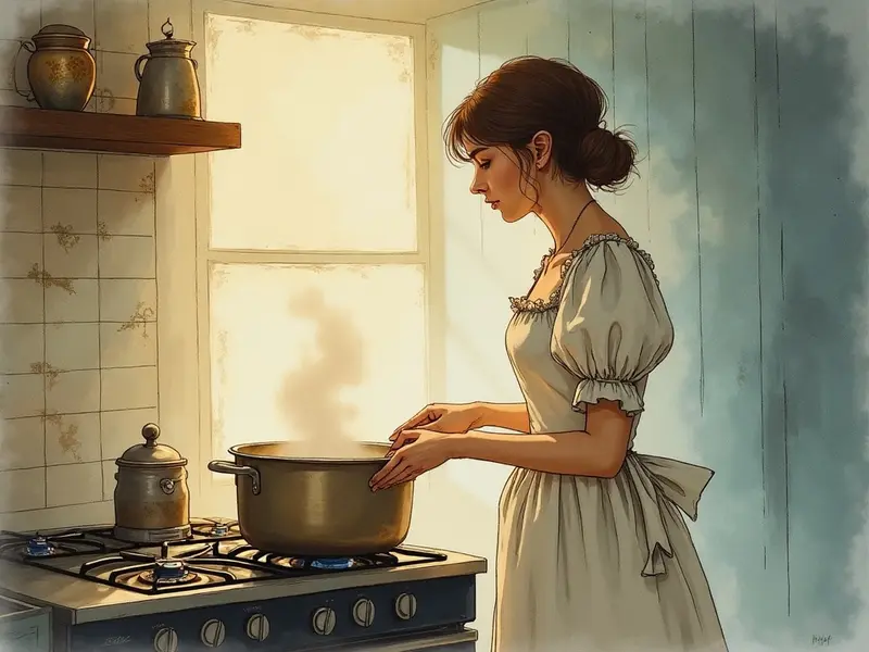 Ilustración del sueño: cocinar