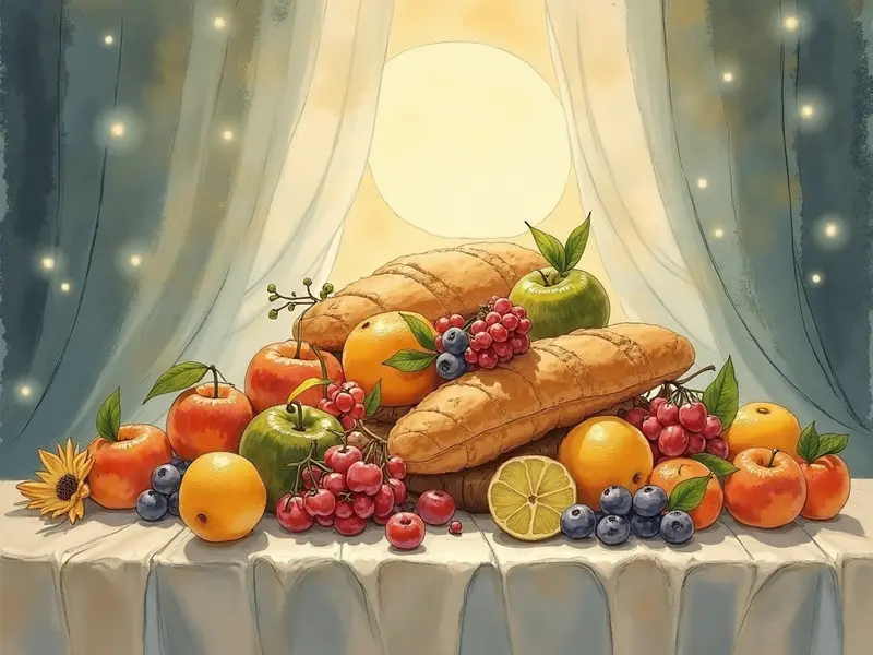 Ilustración del sueño: comida