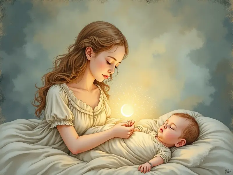 Ilustración del sueño: cordón umbilical roto