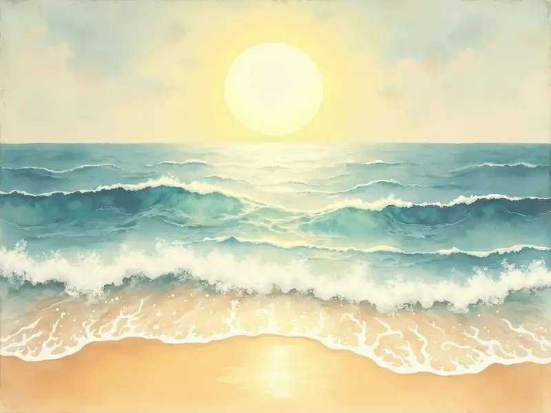 Ilustración del sueño: costa