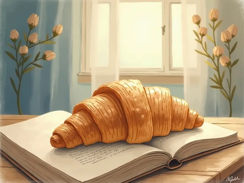 Ilustración del sueño: croissant