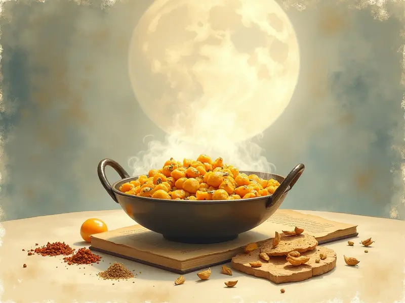 Ilustración del sueño: cocinando curry