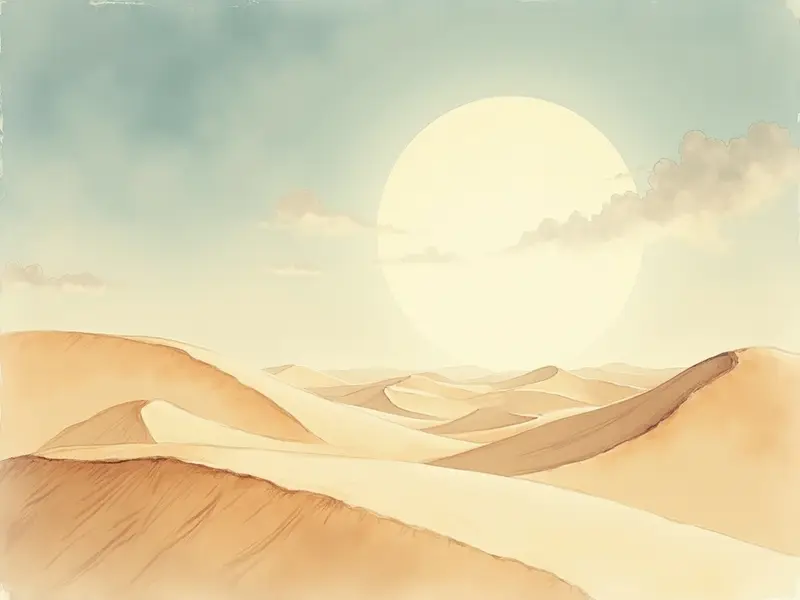 Ilustración del sueño: desierto